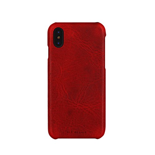 SLG Design iPhone XS/X ケース 本革 Badalassi Wax Bar casee レッド(バダラッシーワックスバーケース)アイフォン カバー レザー 5.8インチ【日本正規代理店品】 SD10524i8