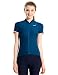 Baleaf Women's Space Dye Short Sleeve Cycling Jersey UPF 30+ Navy Blue Size M