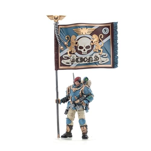 Astra Militarum Tempestus Sci COM Banner Bearer figurine Warhammer 40K JoyToy 1/18 militaire