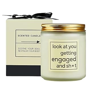 Funny Wedding Gifts, Engagement Gifts for Women, Friends,Funny Soy Candle, Engagement Gift for Couple, Bridal Shower Bride to Be and Future Mrs Gift for Her