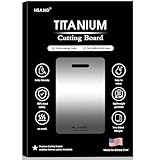 Titanium Cutting Boards for Kitchen, 100% Pure Titanium Cutting Boards, Cutting Board Double Sided Food Grade, Perfect for Sushi, Meat, Vegetables & Meal Prep – Easy To Clean 12'x9'