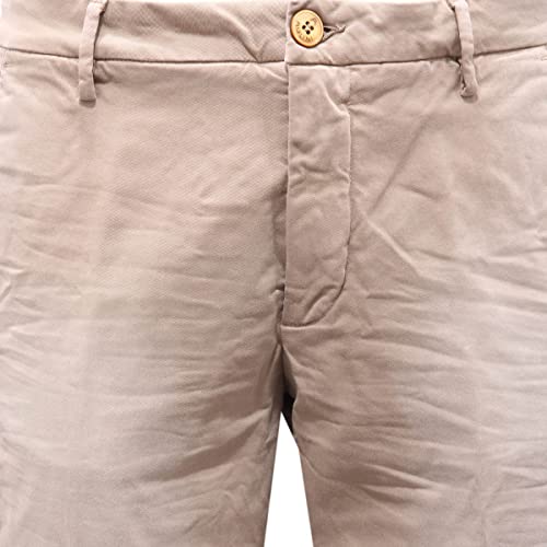 Pantalon en coton beige homme 8705AG confort respirant - 3