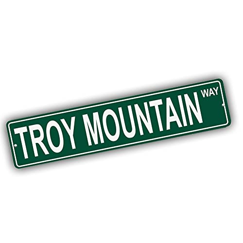 Brotherhood Aluminum Street Sign for Troy Mountain - Nevada Man Cave Decor