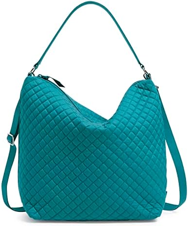 Vera Bradley Women's Cotton Oversized Hobo Shoulder Bag