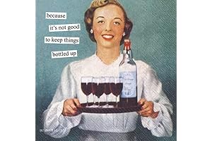 IHR Ideal Home Range Retro Cocktail Napkins Anne Taintor Disposable 3-Ply Paper...