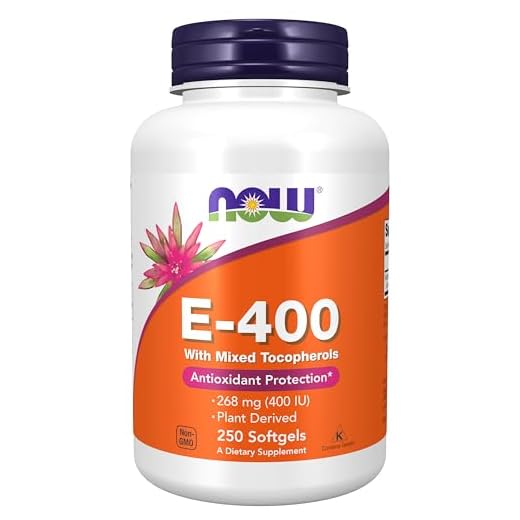 Vitamina E 400 ui (250 softgels) Now Foods