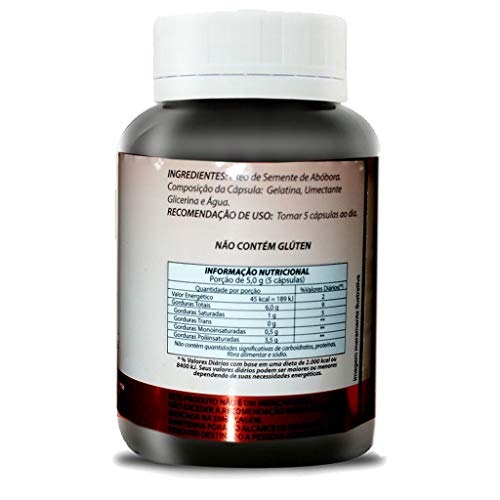 Óleo de Semente de Abóbora 60cps 1000mg Duom | Kit 2 Frascos