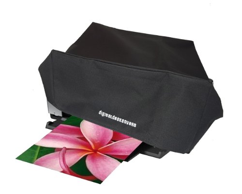 DigitalDeckCovers Printer Dust Cover & Protector for Epson SureColor P400 / Stylus Photo R2880/ R2400/ R2000/ 2200/ 1400; Epson Artisan 1430; Epson Workforce 1100 [Antistatic, Water Resistant, Black] - Thumbnail 4