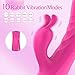 Rabbit Ears Pleasure Toy Set Adult Tool for Women Today Silent Silicone Rabbit Ears Pleasure Toy Set Thrusting & Games for Men and Women Machine 10 Modes Toy Adult Toys Gifts for Her SZX142