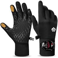 Pixel Panda Running Gloves w/ Smartwatch Window & Reflective Strips