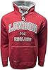 GWCC LE129 London England Applique Embroidery Hooded Sweatshirt Hoodie Ruby Red Colour XS to 4XL (as8, alpha, s, regular, regular) #1