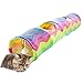 Fowspvzn Cats Tunnel Tube with Balls for Rabbits Kittens Ferrets Puppy Interesting Toy
