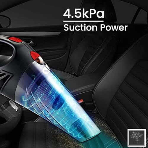 Image of Sulfar Car Cartridge Vacuum Cleaner, Portable, Handheld,12V Dc /110W, 4.5Kpa Power Socket, 14.7Ft Long Cord (Black) Stainless Steel Filter