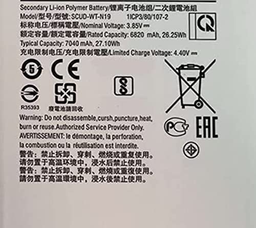 ASKC SCUD-WT-N19 Tablet Batterie Replacement pour Samsung Galaxy Tab A7 10.4 2020 SM-T500 T505 3.85V 6820mAh with Tools