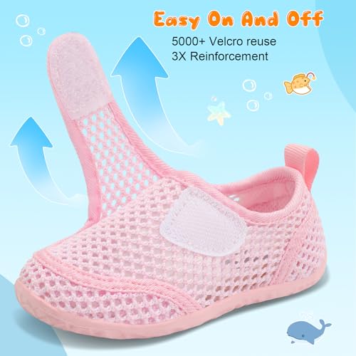 Image of FEETCITY Toddler Water Shoes Boys Girls Swim Shoes Quick Dry Kids Aqua Socks Barefoot for Beach Swimming Pool