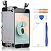 Yodoit Completo Display per iPhone 6 Nero, 4,7'' Schermo Retina LCD Vetro Touch Screen Digitizer Parti di Ricambio (con Home Pulsante, Fotocamera, Sensore Flex) Utensili Inclusi