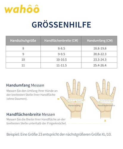 wahoo Flüssiges Silikon Hitzebeständige Grillhandschuhe, Lebensmittelecht Back- & Ofenhandschuhe, für Grillen, Backen, Kochen, Wasserdicht, Hitze- & Kältebeständig, Entspricht Norm EN407, 30CM, XL/10