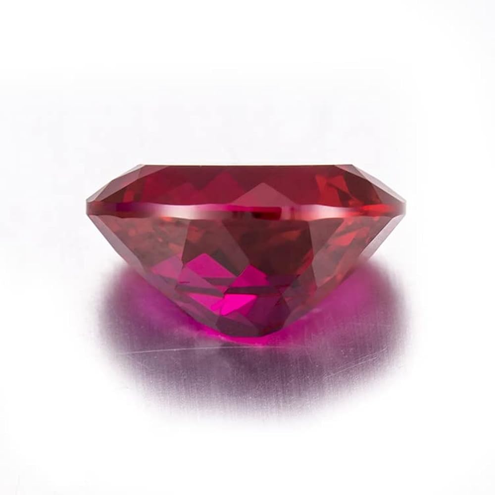 ルビー Amazon | 人工コランダム 11# 人工ルビー オーバル, 6*8mm, 楕円