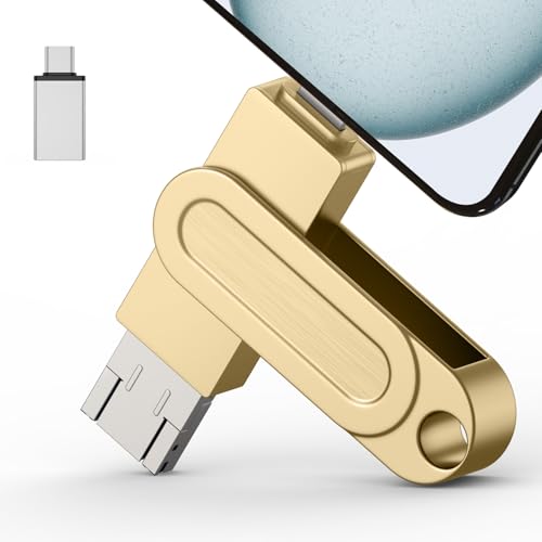 512GB Qainerly Photo Stick for Phone Flash Drive,4in1 Memory Stick for Photos and Videos USB Stick