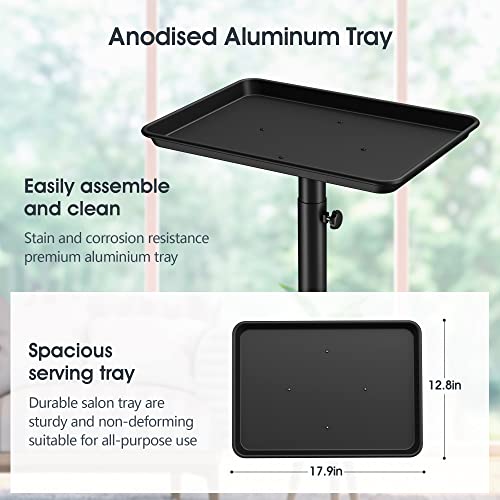 Premium Aluminum Instrument Salon Tray Tattoo Rolling Tray Station - Image 3