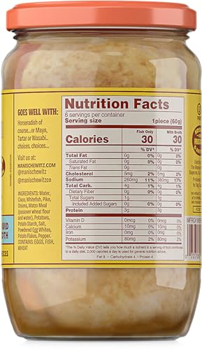 Manischewitz Whitefish & Pike Gefilte Fish in Liquid Broth 24oz (2 Pack), All Natural, Packed with Protein, No Added MSG, Kosher for Passover - Image 2