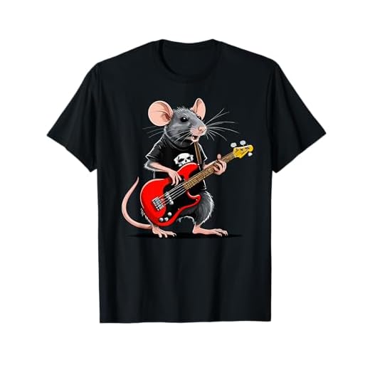 Rata tocando Guitarra Eléctrica, Guitarrista Rata Camiseta