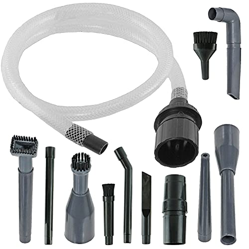 SPARES2GO Complete Micro Tool Kit Mini Attachments Set Compatible with Numatic Henry Hetty Vacuum Cleaner 32mm PC Desk Car