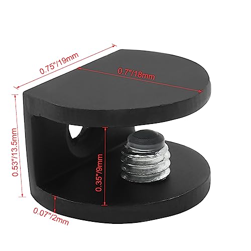 Litoexpe GAOC-0720 8Pcs Adjustable Frameless Glass Shelf Bracket thumb #1