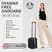 Cabin Max Anode Hartschalen Trolley 40x30x20 cm | 24L Handgepäck Koffer für Ryanair & Wizz Air Untersitz | Leichter Kabinentrolley Bordgepäck – (Schwarz, 40 x 30 x 20 cm)
