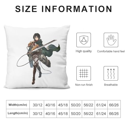 耐摩耗 進撃の巨人 ラウンドクッションカバー 落ち着いた スタディルーム おしゃれ雑貨 26 "x26 "