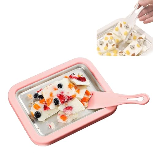 QIeAny Fabricante De Yogurt De Acero Inoxidable, Fabricante De Helados Instantáneos, Panel De Acero Inoxidable 304, Producción Rápida De 3 Minutos, Caparazón De Plástico De Grado Alimenticio,A