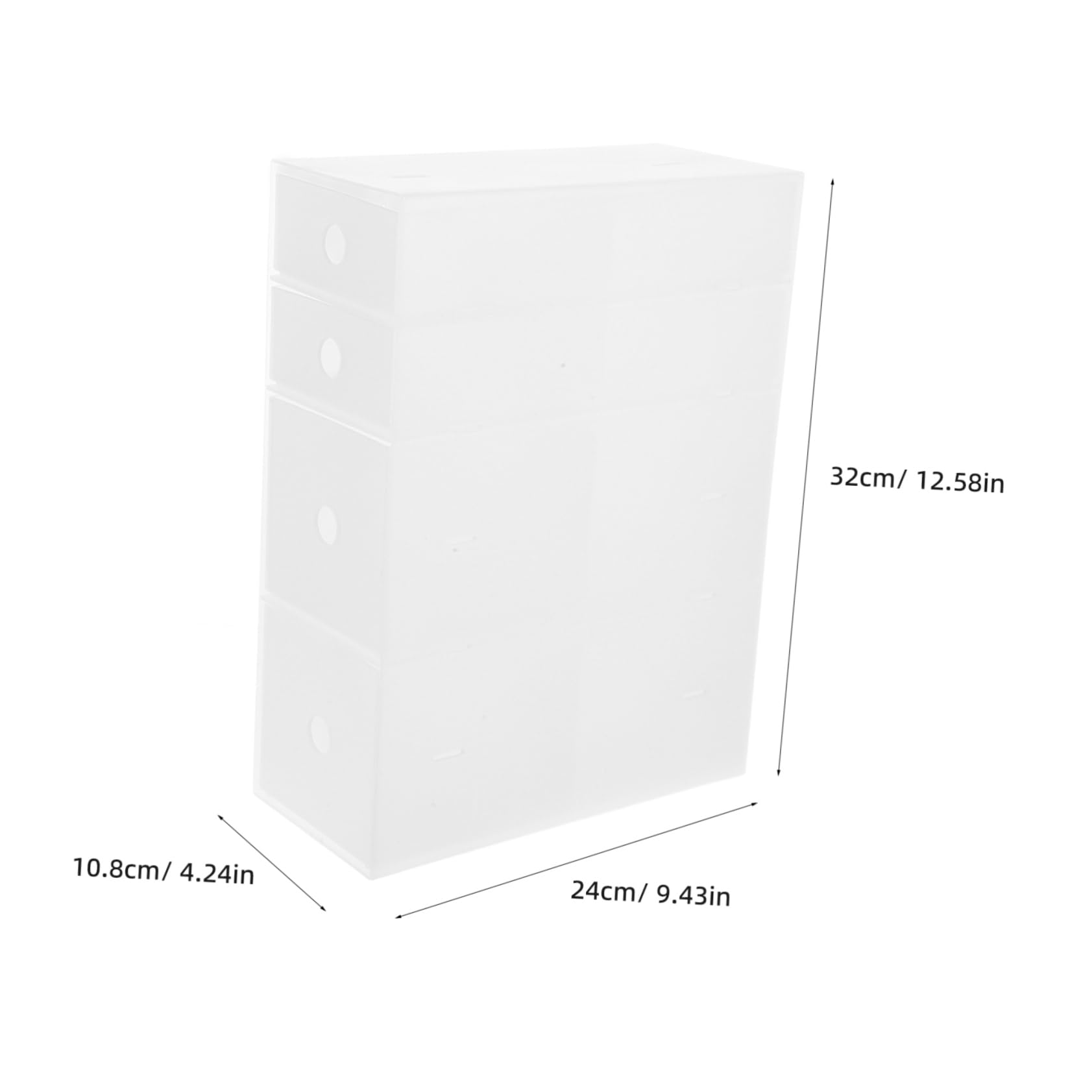 SHINEOFI Organizzatore Cassetto Pp Trasparente per Ufficio e Casa Struttura Componibile