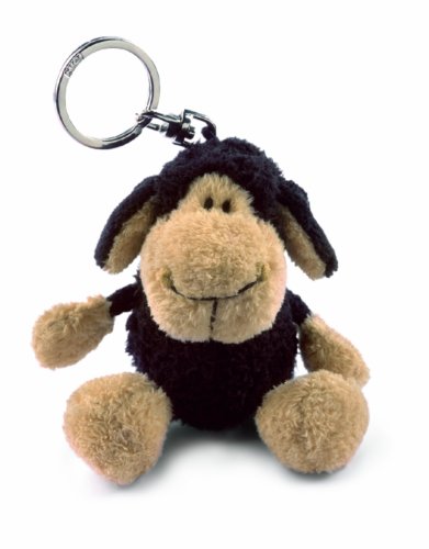 Preisvergleich Produktbild NICI 29220 - Schaf schwarz Schlüsselanhänger