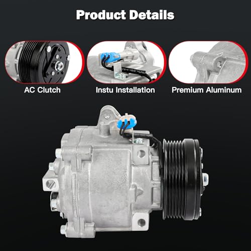 Image of Air Conditioning Compressor for Buick Encore for Chevrolet Sonic 1.4L 13-22