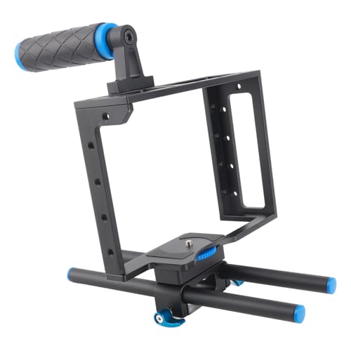 Cage reflex aluminium double tige et poignée pour Sony ZV1 Canon R7 et Nikon Z8 - 6