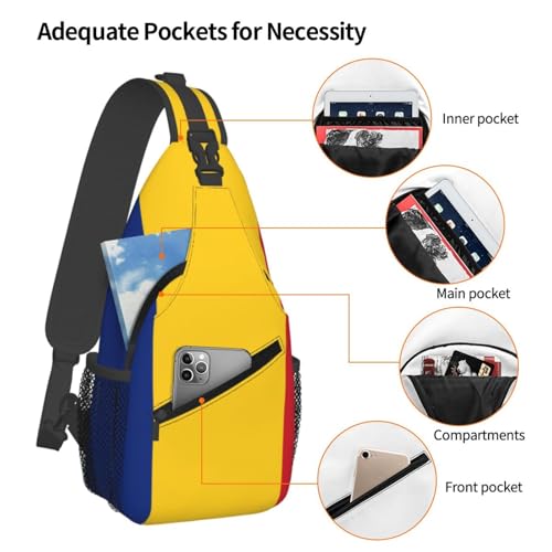 Mochila unisex liviana con diseño de bandera de Rumania miniatura 4