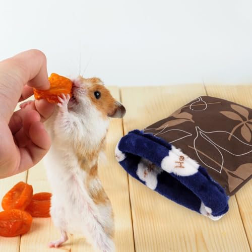 FRCOLOR 2 Stück Igel-Kuschelsack Für Hamster Warmes Nest Haustiertasche Guinea-Hängematte Für Käfigbett Hamster-Warmtasche Meerschweinchen-Schlafsack Haustiersack, Zufällige Farbe