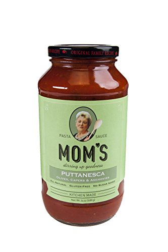 moms Pasta Sauce, Puttanesca, 24 Ounce (Pack of 6)