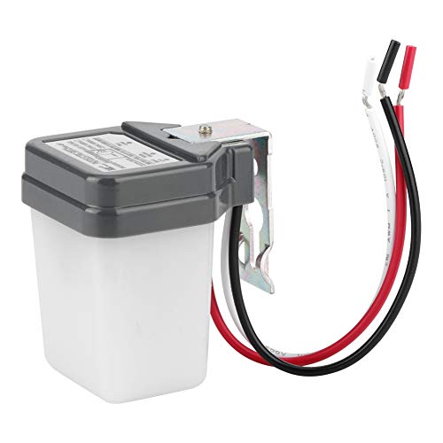 Interruptor de luz de farola, Interruptor de control de luz NK-Q/T de 220 VCA para iluminación de patio de casa Lámpara de calle, Encendido automático apagado Fotocélula Sensor de interruptor de foto