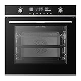 GASLAND ES616321DSH Einbaubackofen 60cm, 74L, 16 Funktionen, Schnellaufheizung,...