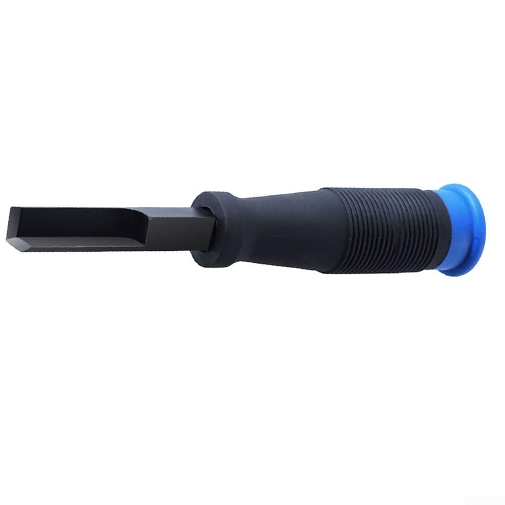 DAZZLEEX Ciseau à bois HSS à angle droit - Burin à trou traversant - Pour menuisier - Longueur : 180 mm