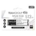 TEAMGROUP MS30 512GB with SLC Cache 3D NAND TLC M.2 2280 SATA III 6Gb/s Internal Solid State Drive SSD (Read/Write Speed up to 530/430 MB/s) Compatible with Laptop & PC Desktop TM8PS7512G0C101