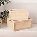 Desktop storage basket, sundry office drawer storage box, wood frame storage basket. (Rectangle-B-Set2)