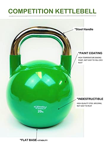 Rainforest-Basics-Competition-Kettlebell-20-LB--Professional-Grade-Kettlebell-for-Fitness-Weightlifting-Core-Training--Durable-and-Strong-Design