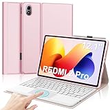 Clavier pour Redmi Pad 2 Pro/Xiaomi Redmi Pad Pro 12.1r avec Pavé Tactile: Répond rapidement au clavier du pavé tactile, qui peut contrôler la tablette par une variété de gestes, vous permettant de naviguer efficacement sur le Web.