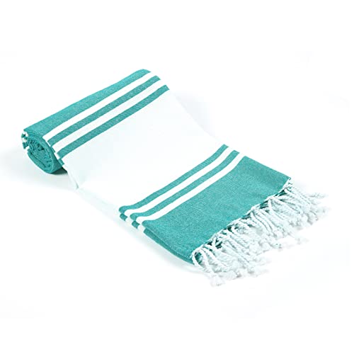 Turkish Towel 2 Pack, Bath Towels, Blanket Towels, Blue Blanket, Blue Towels, Turkish Peshtemal Towels, Pestemal Towels, Thin Camping Bath, Pool Blanket, Fouta Towels 100% Cotton-36X71- Sea Green #TOP2