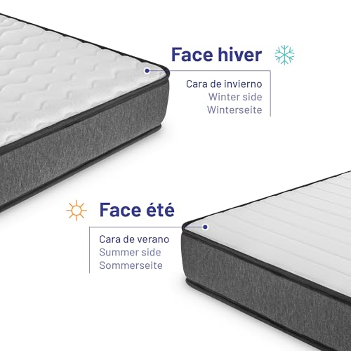 Matelas 90x190 Réversible Mousse+Latex Naturalex