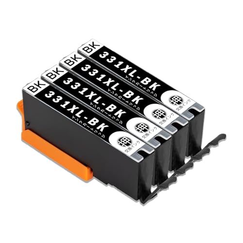 Amazon.co.jp: BCI-331XL-BK 4本セット ブラック 互換インク