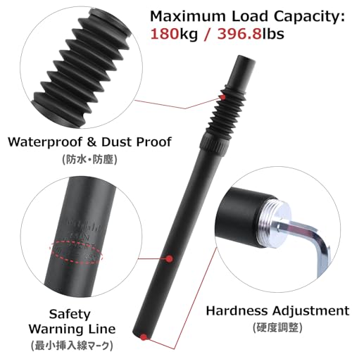 Azarxis AZ-OS0935BL-272 Bike Suspension Seat Post, Shock Absorber Damper Bicycle Seatpost 25.4 27.2 28.6 30.4 30.9 31.6Mm 350Mm Seat Tube thumb #2