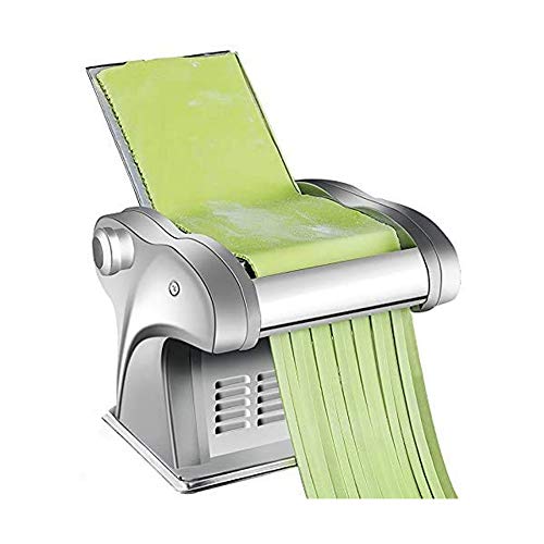 Bidook Electric Pasta Maker Noodle Maker Stainless Steel Pasta Roller Machine 6 Thickness Setting 110V With 1 Cutter